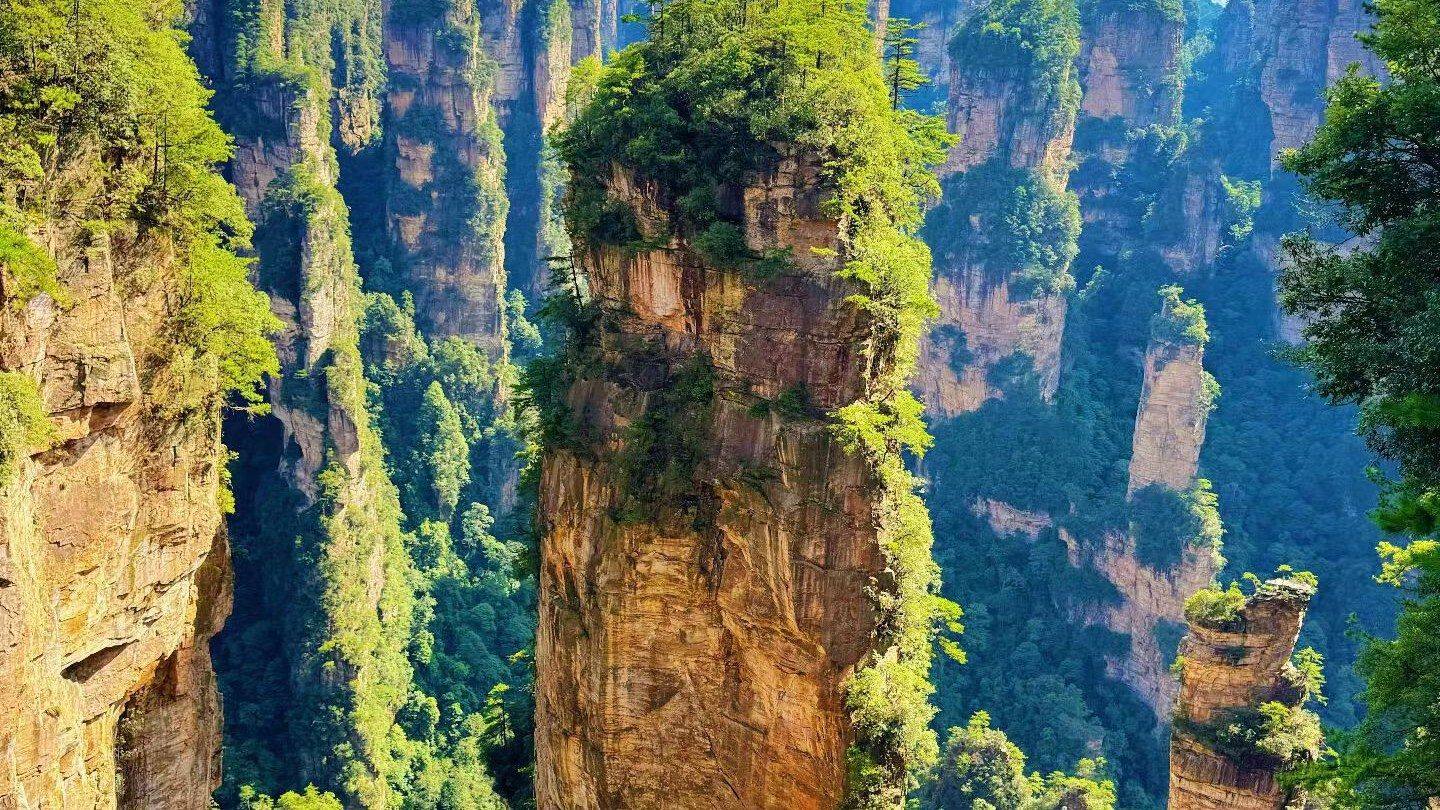 Zhangjiajie sandstone pillars, the Avatar mountains